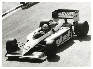 Fran&ccedil;ois Hesnault sulla Brabham BT 54 numero 8
