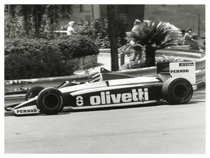 Fran&ccedil;ois Hesnault sulla Brabham BT 54 numero 8