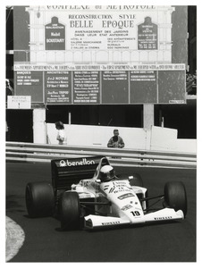 Teo Fabi su Toleman TG 185 numero 19