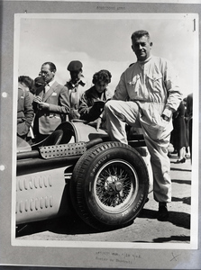 Il pilota Louis Rosier al VII BRDC International Trophy del 7 maggio 1955